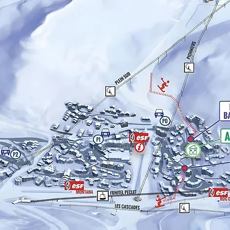 Confortable Centre Station Face Aux Pistes De *