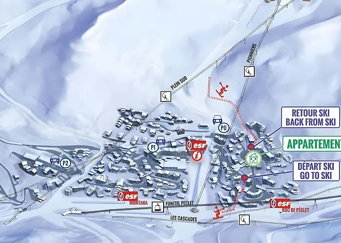 Confortable Centre Station Face Aux Pistes De *